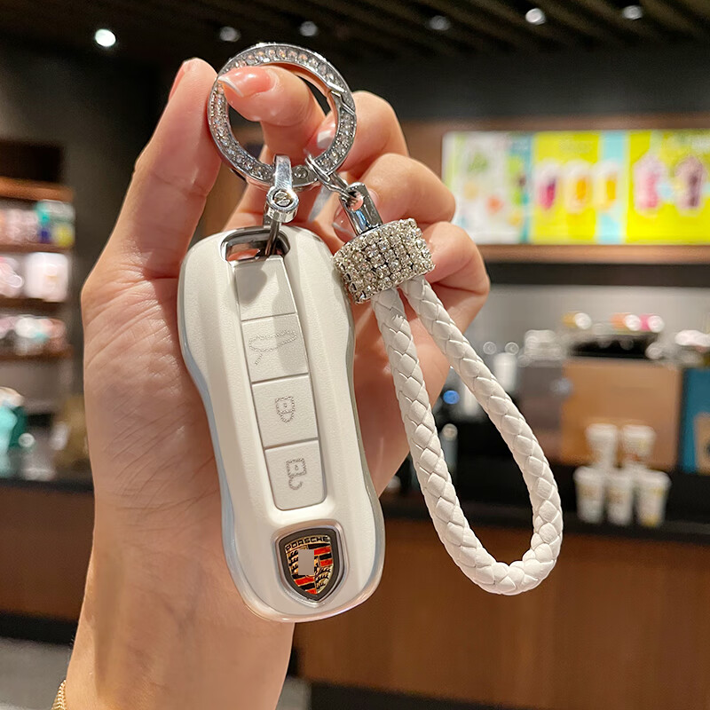 适用适用21款保时捷macan汽车钥匙套718taycan卡宴帕拉梅拉911壳女扣b