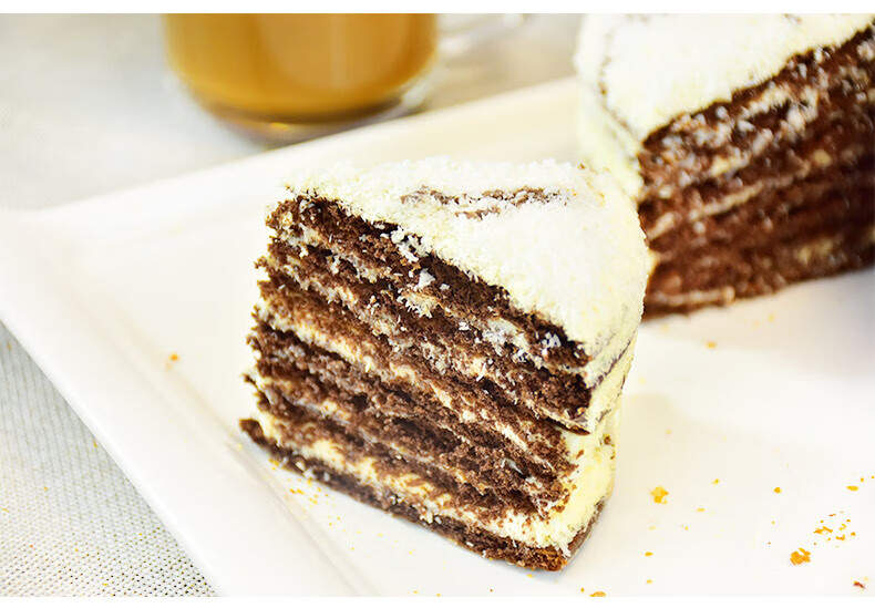 俄罗斯双山提拉米苏千层蛋糕 糕点心脏脏包 大列巴面包奶油蛋糕小吃网
