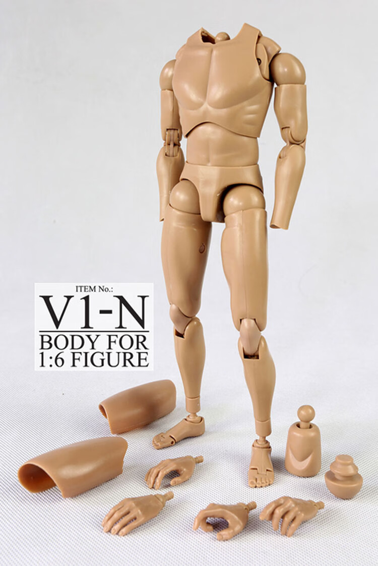 军事兵人素体男16模型12寸v1头雕素体加强套装可接httccd头雕玩具b001