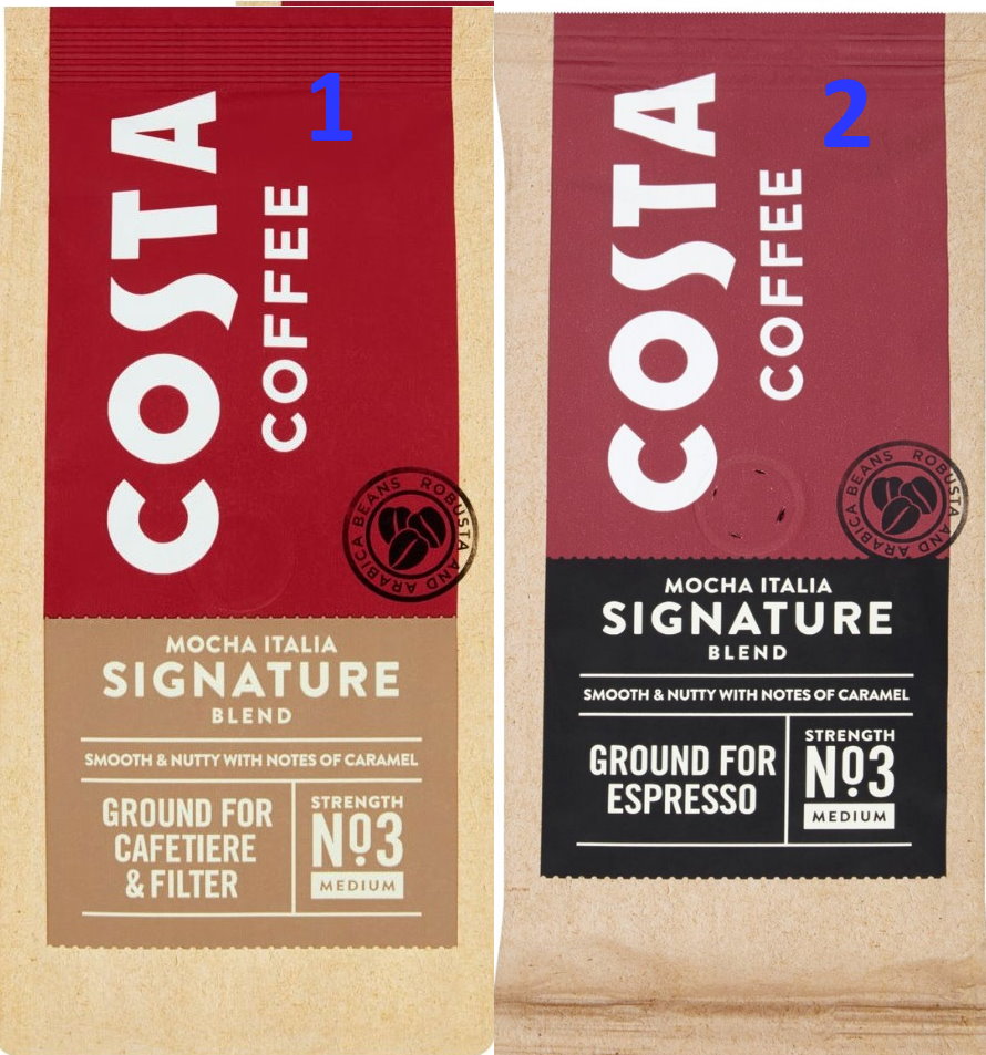 英国咖世家 科斯塔costa coffee ground/beans/espresso咖啡豆/粉 3