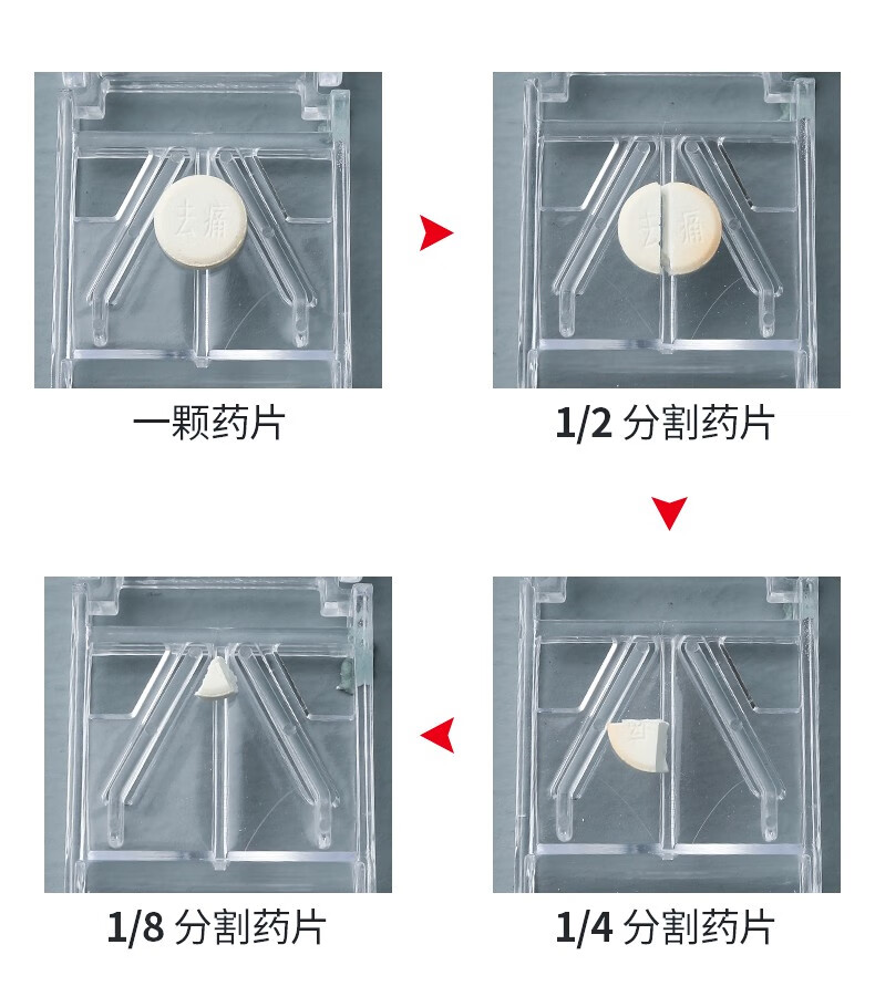 多功能切药器便携式药片分割神器粉碎器迷你掰药器药片收纳盒分装药盒