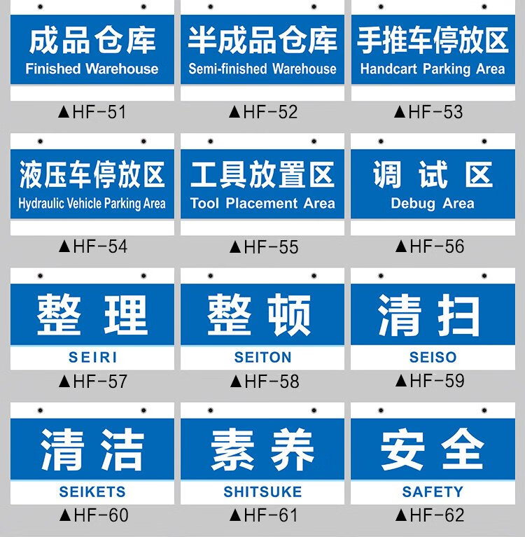 工厂生产车间仓库公司分区标识牌区域划分指示牌吊牌挂牌库房悬挂