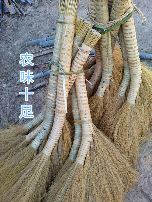 农家自制天然芦苇毛扫把家庭清洁工具耐用扫帚地板保洁用具促 如图