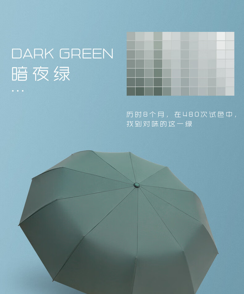 全自动雨伞男女折叠遮阳防晒防紫外线黑胶大号晴雨两用超大太阳伞 10骨酒红色带黑胶