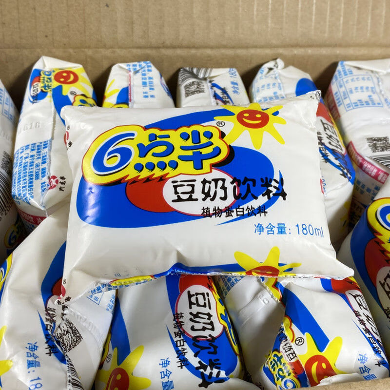 六点半豆奶饮料 回忆儿时经典原味豆浆 180ml/袋 180ml*30袋