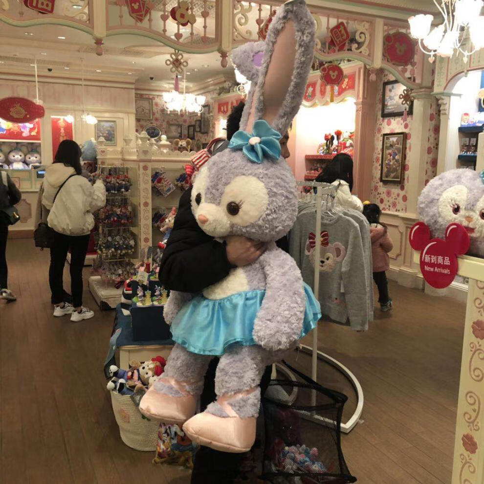 迪士尼disney上海大概星黛露毛绒公仔达菲熊雪莉玫娃娃卡通兔子玩偶
