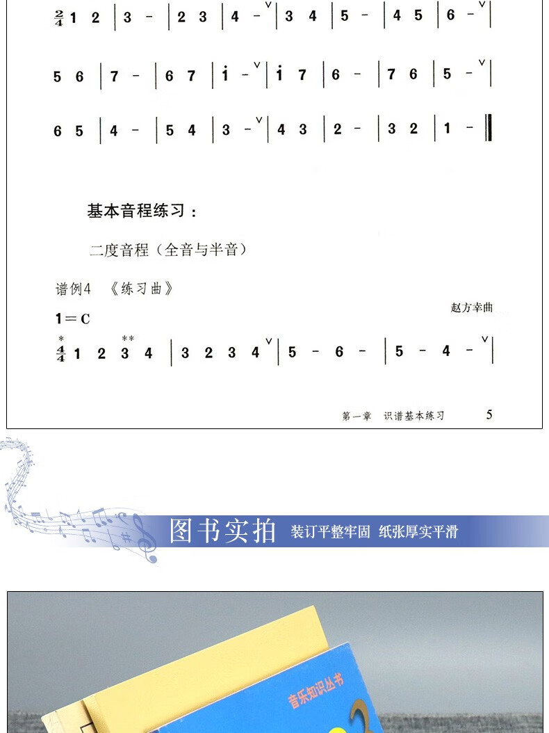 简谱视唱 简谱乐理知识 简谱入门 音乐知识丛书 识谱旋律音程节奏节拍