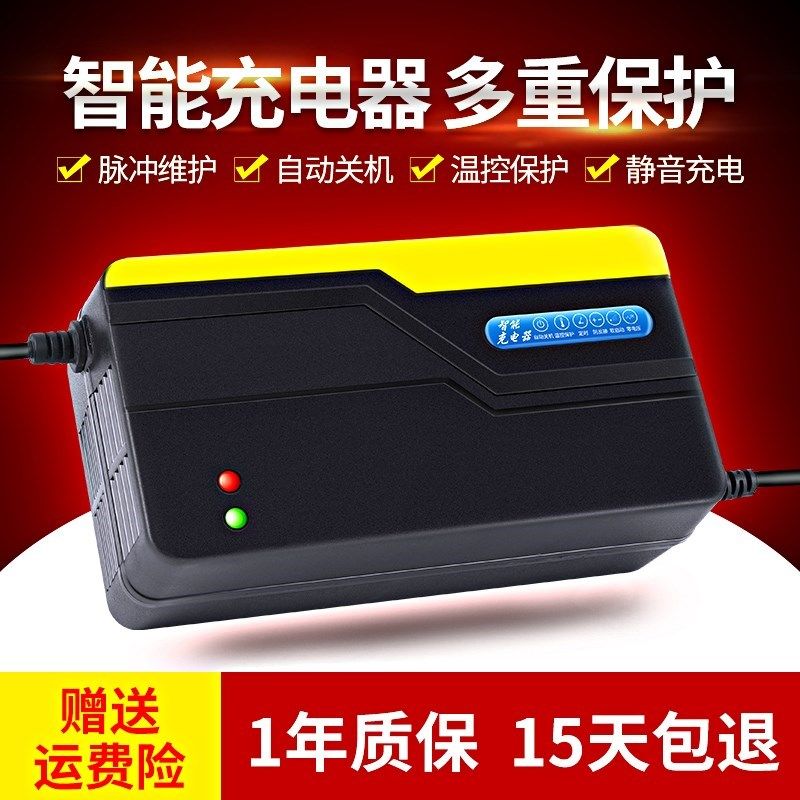 电动车充电器48v自动关机电动车充电器电瓶车48v12ah60v20ah72v雅迪