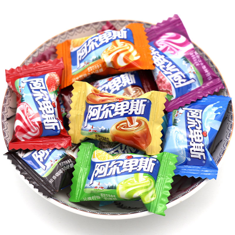 糖果散称500g焦香源味批发喜糖350g5斤零食牛奶原味硬糖阿尔卑斯蓝莓
