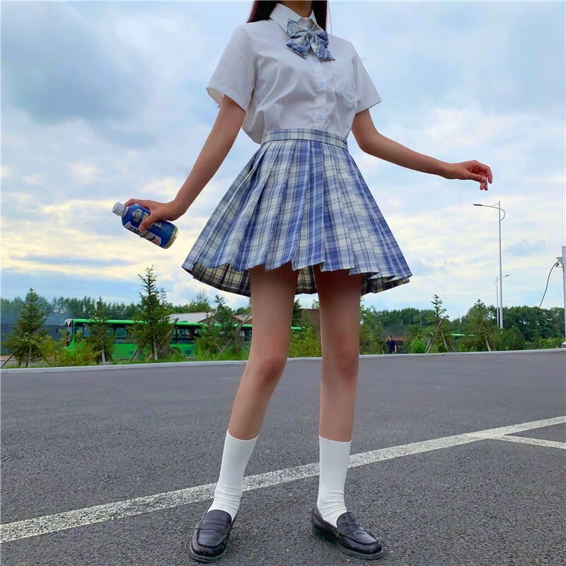 jk制服 制服裙一套长袖衬衫小学生jk套装全套秋装jk秋冬裙i 温柔一刀