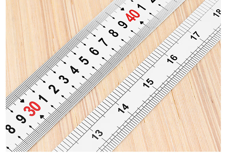 钢直尺1/2米钢板尺不锈钢加厚小钢尺15/20/30/50cm长多功能铁尺子