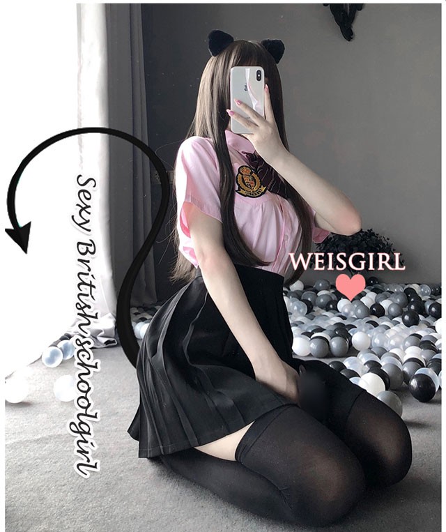 粉粉学妹jk水手制服 情趣制服角色扮演 激情诱惑女仆装尤果制服 白4