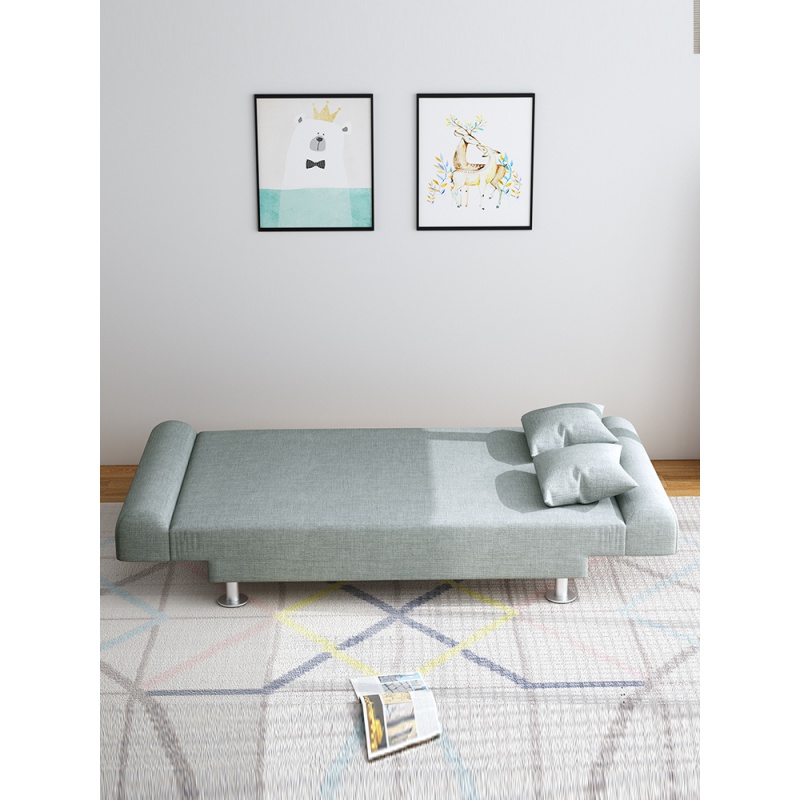 新夯线 懒人沙发客厅小户型两用床出租屋房单双人可折叠床经济型布艺
