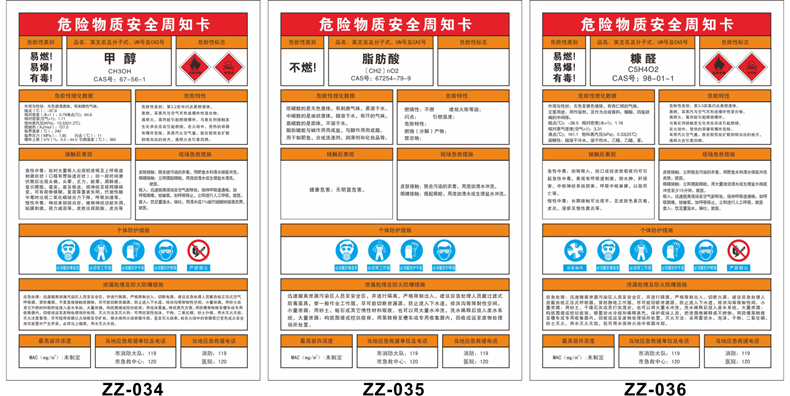 旺月岚山铬酐安全周知卡易燃危害腐蚀化学品职业有毒告知警示牌易燃有