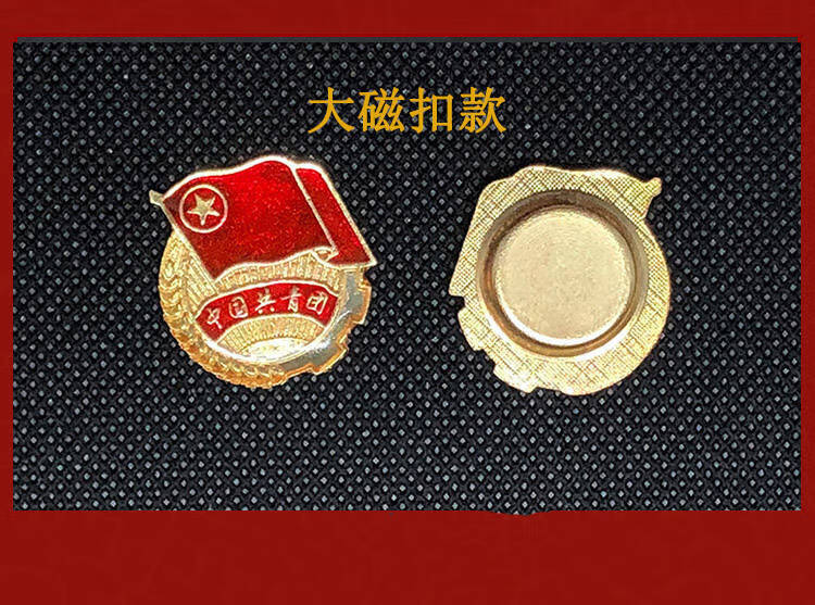 1个中国共青团团徽标准型团员徽章学生团徽别针 蝴蝶扣 磁铁 lism