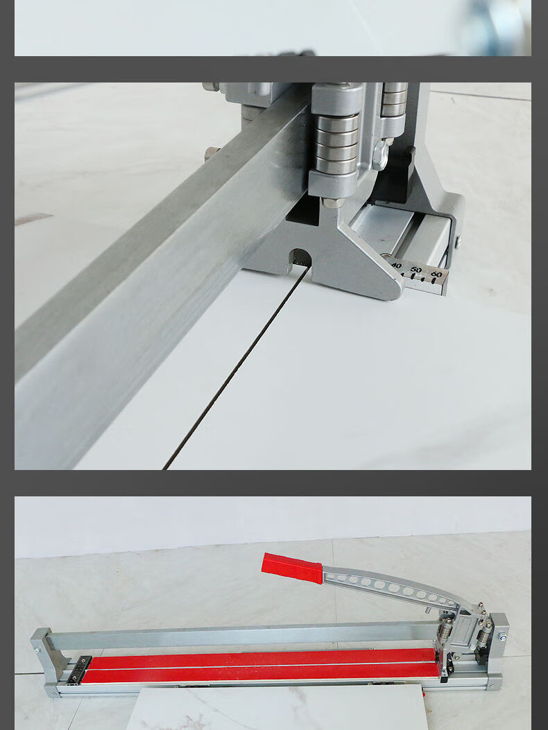 可匠手动瓷砖切割机地砖推刀6008001000铝合金轻便型家装瓦工具裸机器