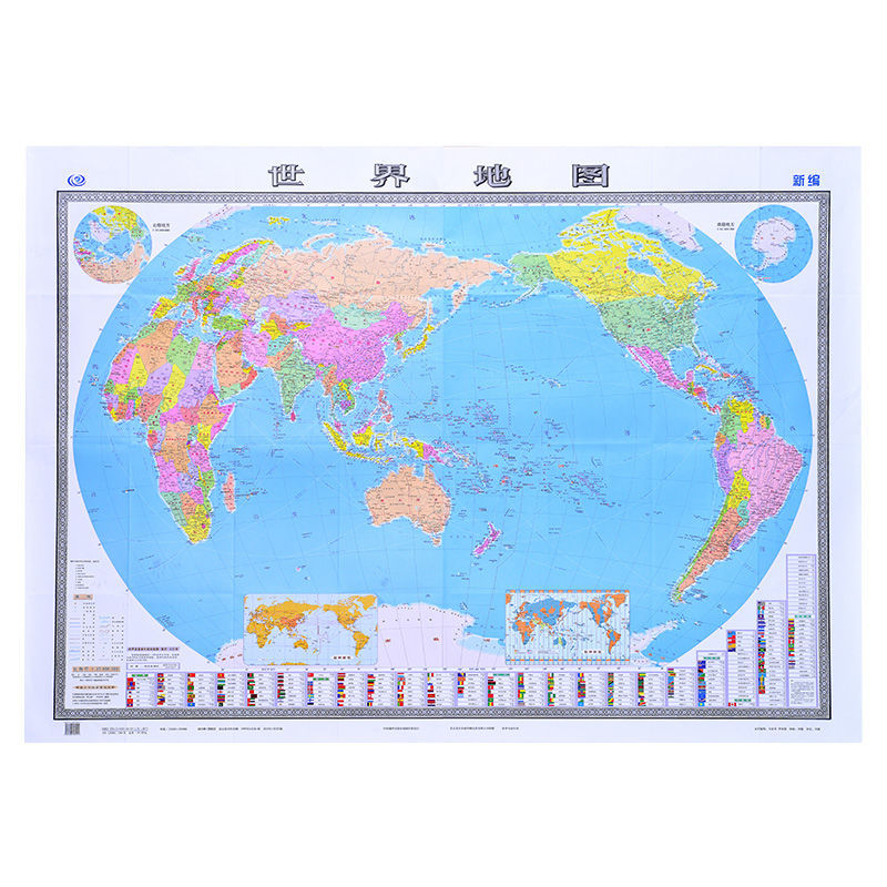 2021年新版中国地图2020世界地图高清超大1.5x1.1贴图拼接墙贴 1.
