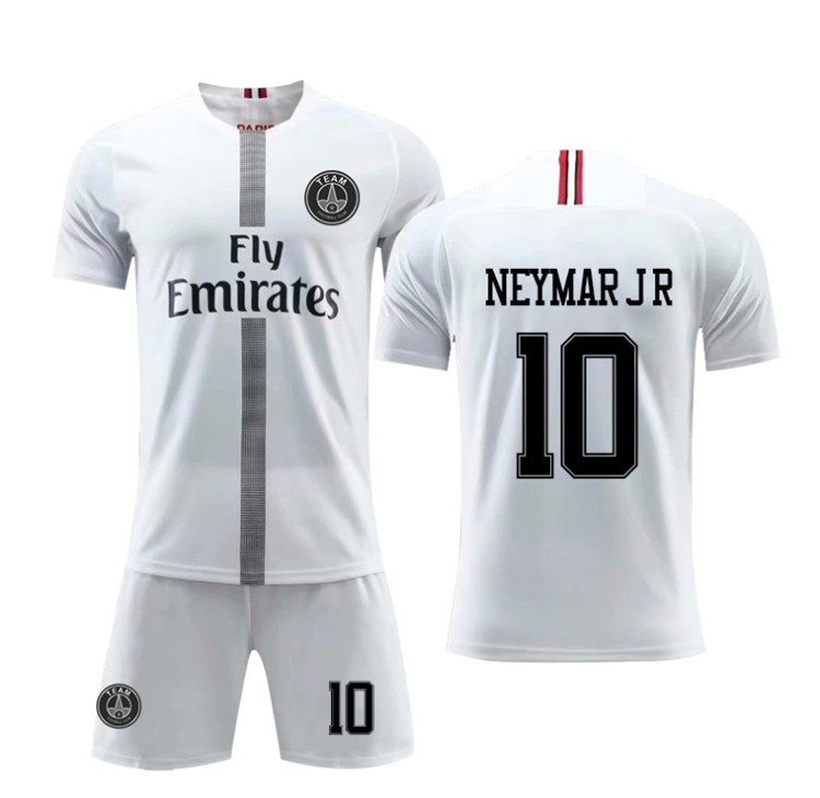 10号内马尔球衣大巴黎欧冠主场客场队服儿童足球服套装男女定制印号