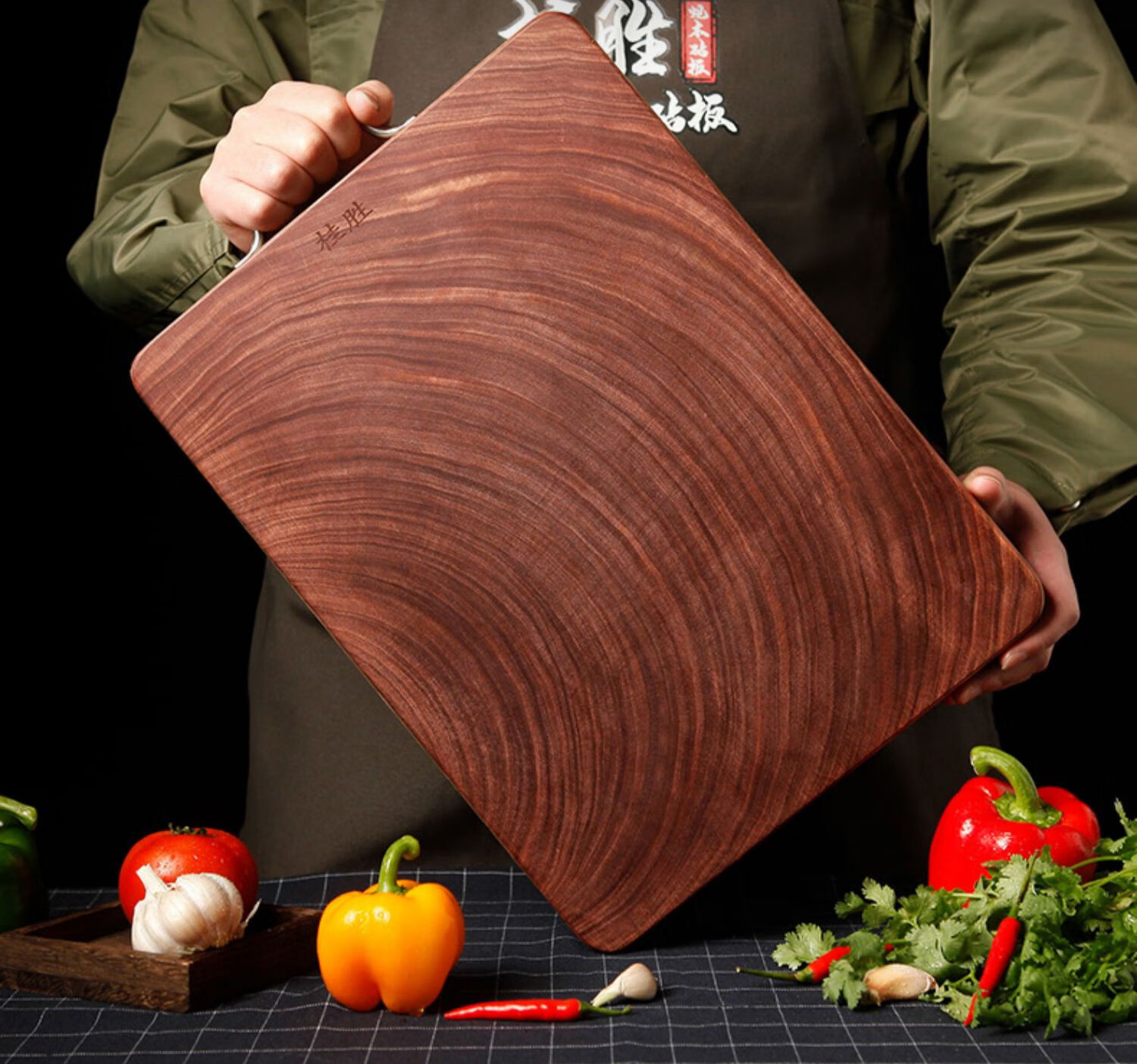 铁木砧板正宗蚬木菜板实木家用长方形切菜板占板厨房整木案板耐耐剁