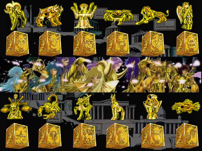 圣斗士圣衣箱背包箱子手工纸模型摆件黄金青铜白银圣斗士玩具 黄金