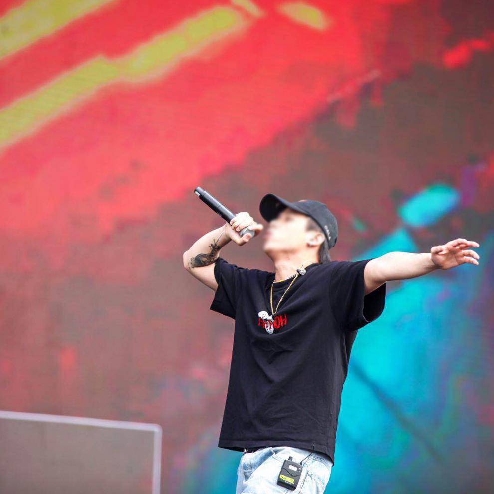 法老rapper中国新说唱周边活死人嘻哈厂t恤宽松短袖白色3xl