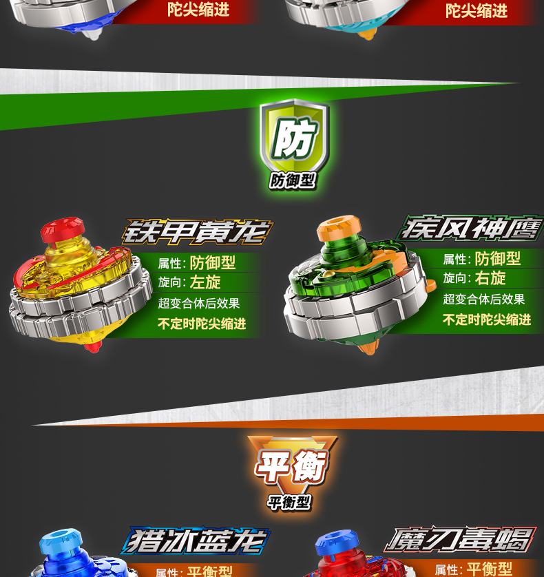 三宝 超变战陀玩具竞技陀螺套装 二三星升级版战斗盘发射器儿童对战