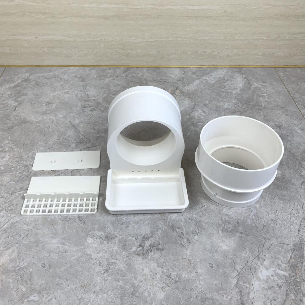 pvc同层二次排水 沉箱 积水排除器下沉式卫生间110一体式侧排地漏 110