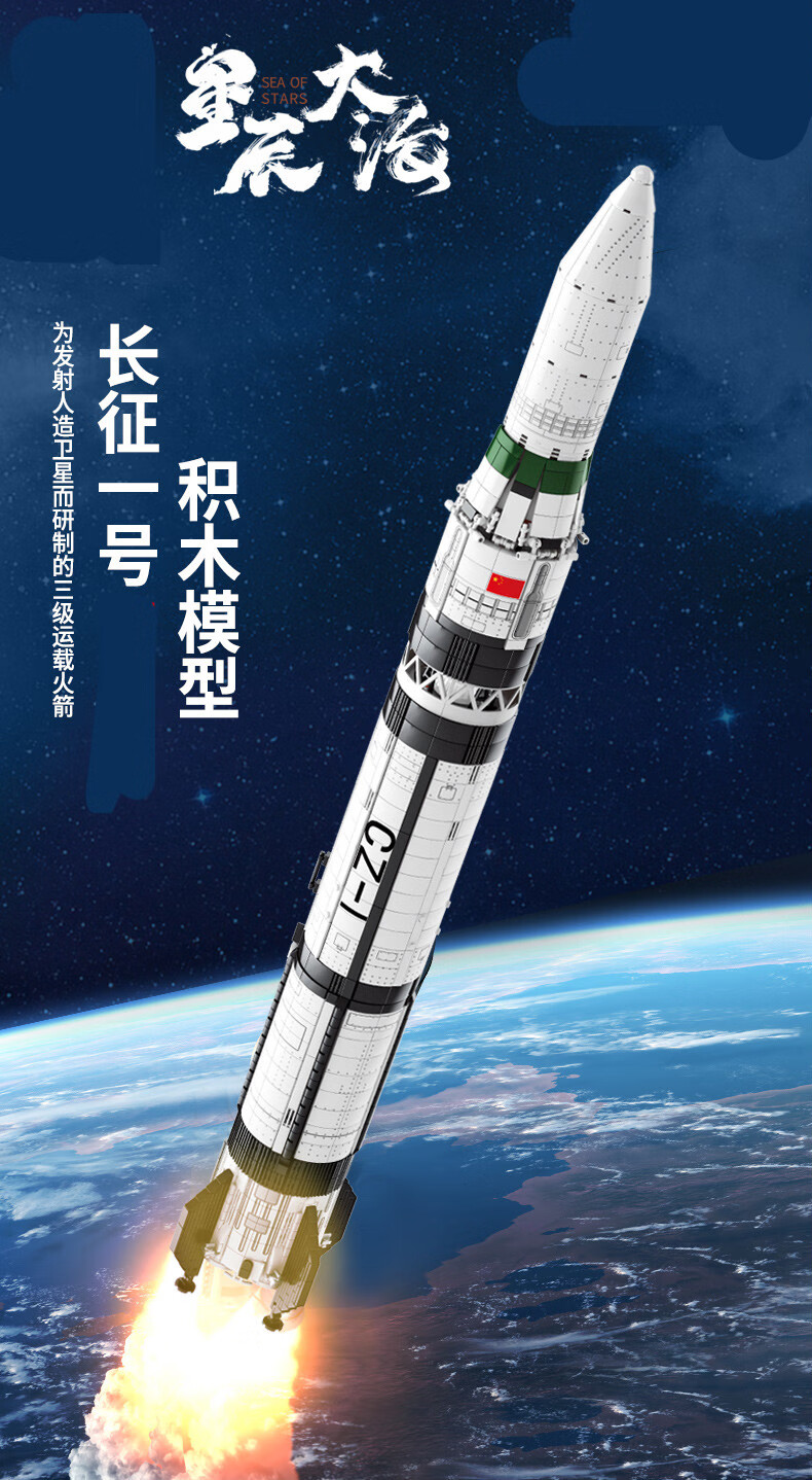 神舟12号积木模型 兼容乐高积木中国航天高难度拼装5.