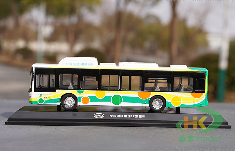 比亚迪车模164比亚迪k9公交车k8纯电动客车比亚迪广汽广州巴士模型