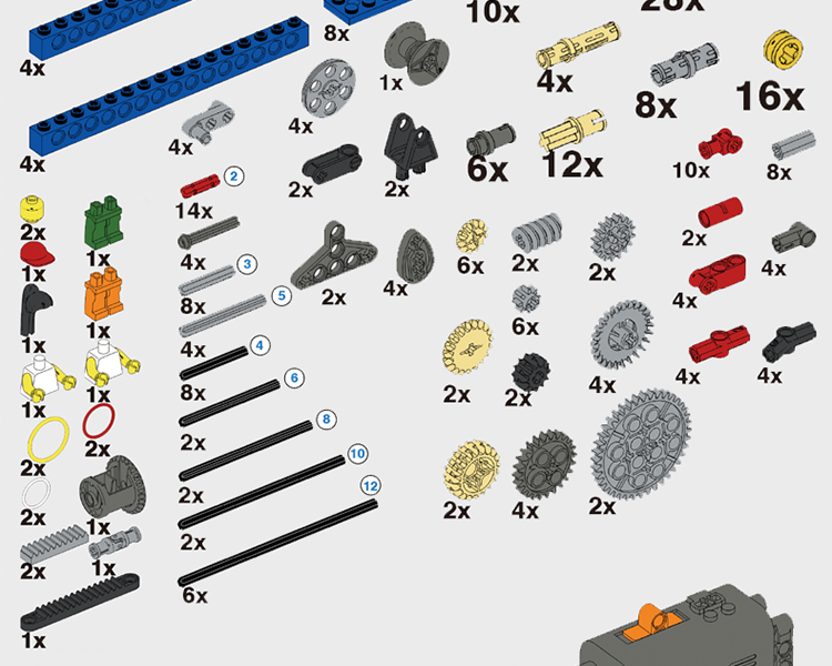 乐高lego9686教具套装电动科技件ev3教育机器人课程机械动力组合积木