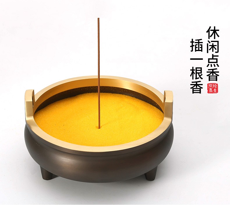 69精选香炉供奉专用沙香炉灰金刚砂供奉金沙供佛金砂香灰粉上香供奉