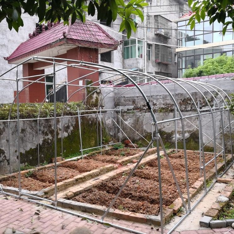 家用温室大棚骨架阳台庭院多肉花棚暖房蔬菜植物冬季保温花房塑料3米