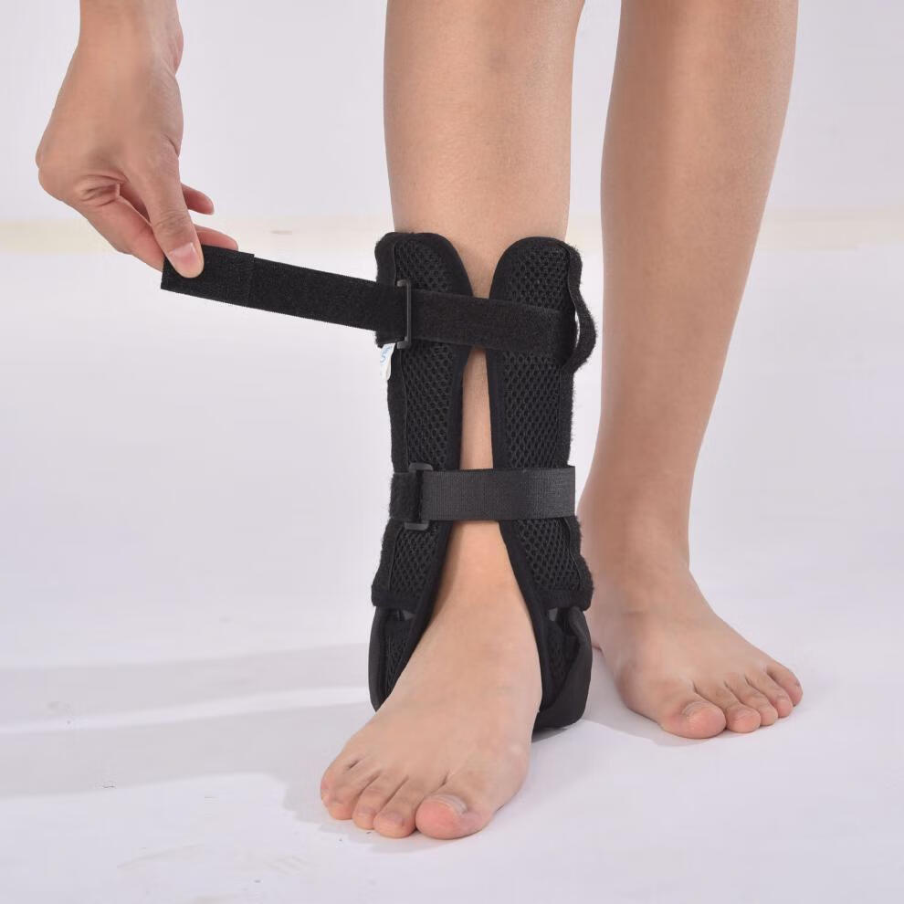 康兴 成人踝关节固定 脚踝固定支具 脚踝骨扭伤康复固定夹板 灰色加固