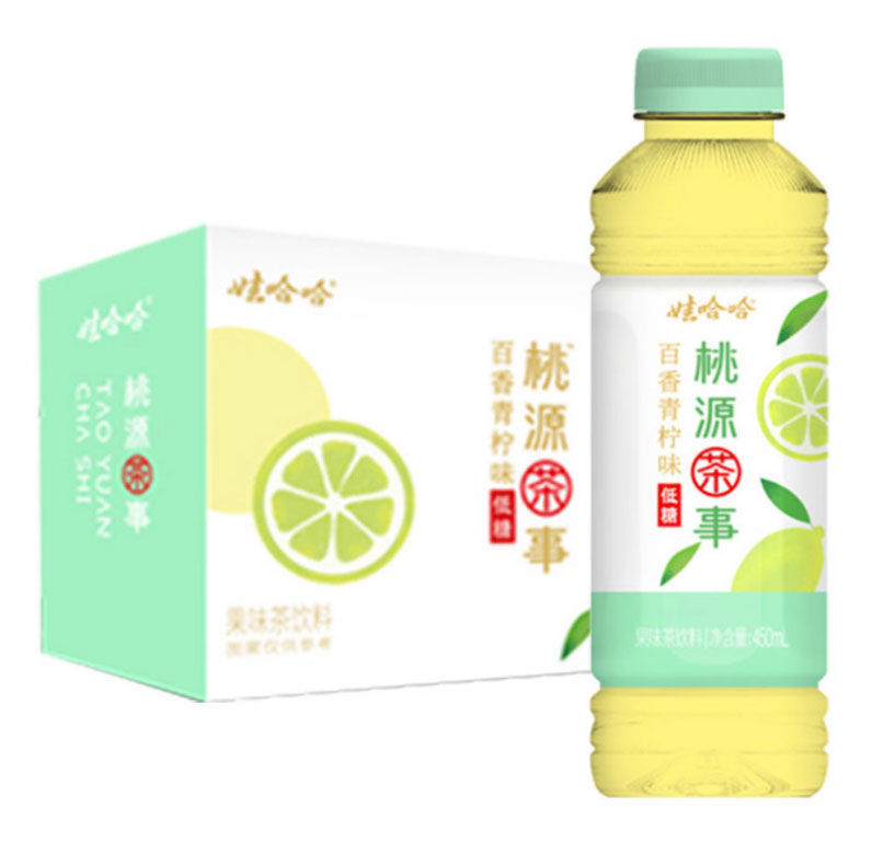 娃哈哈桃源茶事450ml15瓶整箱夏日清新果茶饮品饮料蜜桃乌龙翡翠青柚