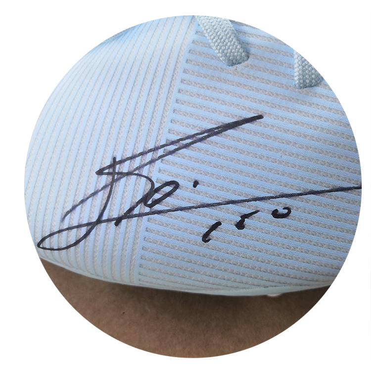 里奥梅西 亲笔签名足球鞋 含sa icons证书