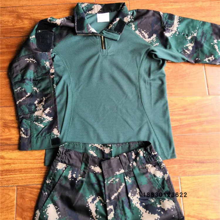 作训服虎斑迷彩蛙服拓展教官服猎人迷彩服套装虎斑蛙服单上衣16588