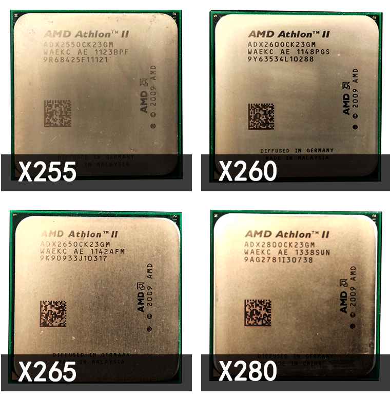 amd速龙iix2x240x245x250x260x280cpu双核938针套餐六