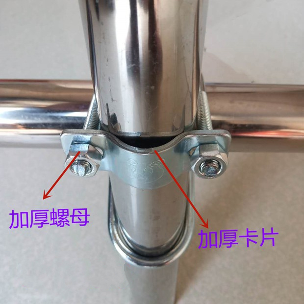 60管钢管卡扣固定连接件脚手架钢管扣件 1寸对接头(内径需大于28毫米)