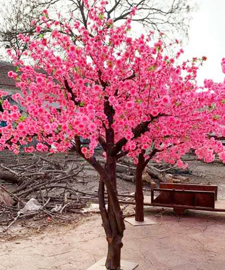 凯都 假桃树大型仿真桃花树春节摆花桃花新年许愿树樱花梅花腊梅树