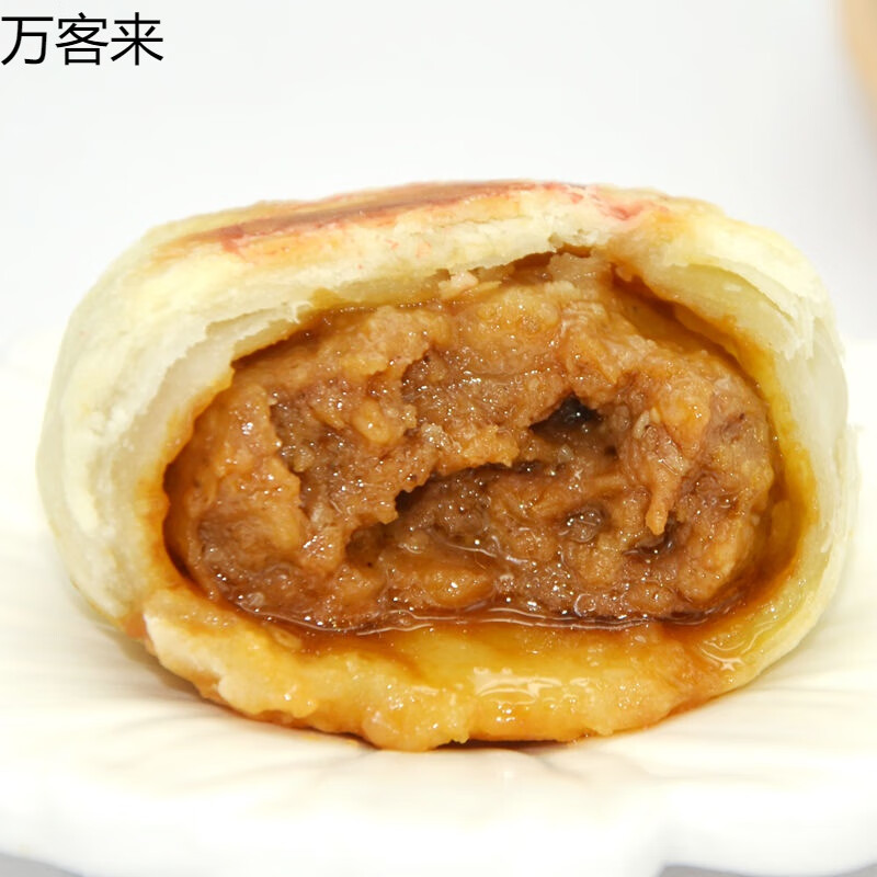 长发西饼现烤苏式鲜肉月饼酥皮网红苏州特产10只/盒 中秋肉月饼 鲜肉