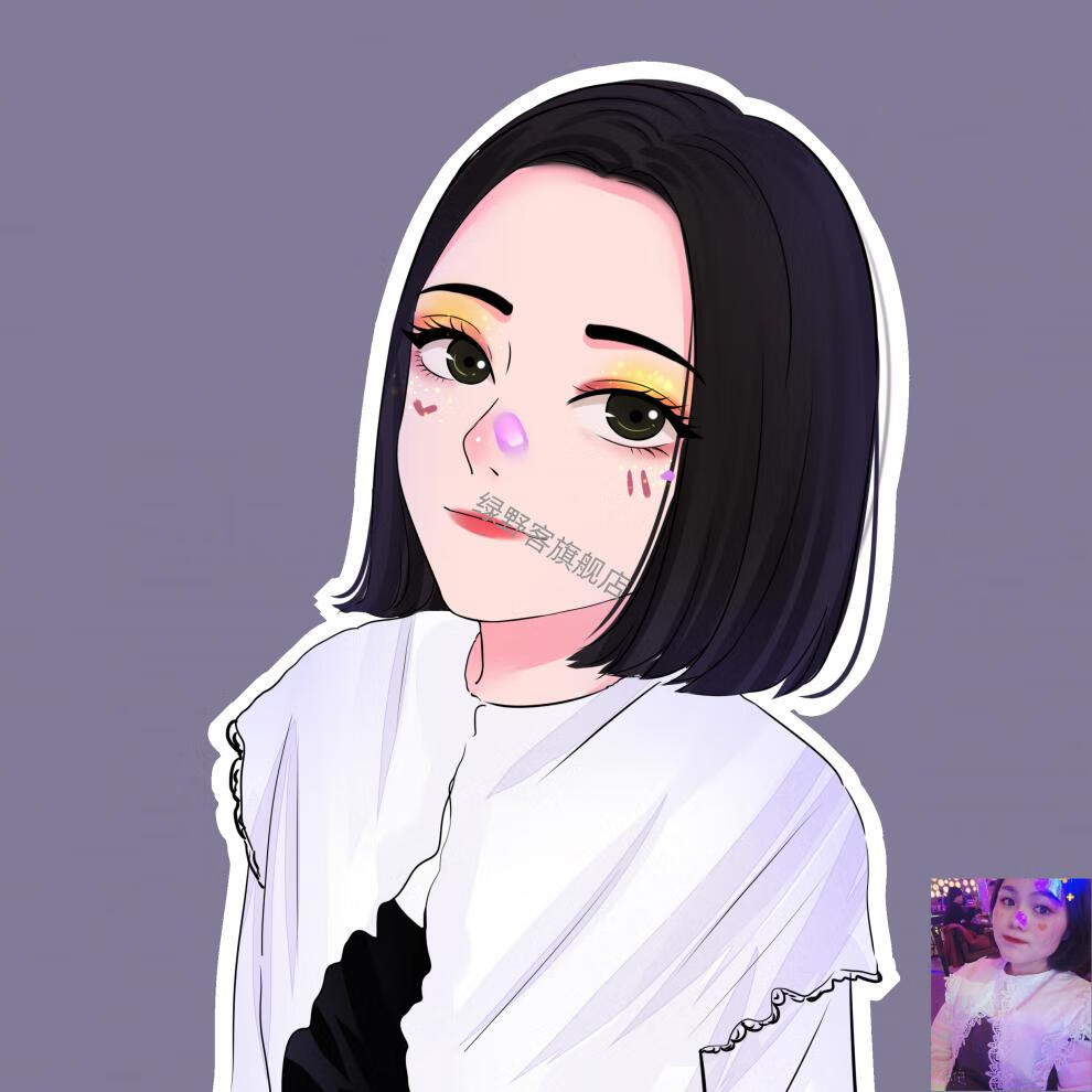 微信头像定制 q版漫画头像设计情侣卡通人物宠物真人照片定制作 梦幻