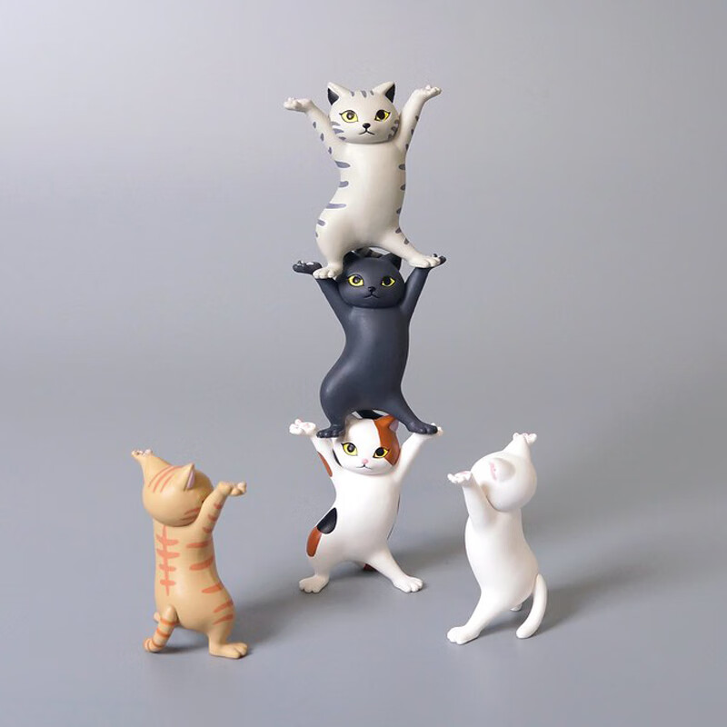 60万物皆可举猫咪纵向书写qualia妖娆猫托举猫猫笔架创意猫咪支架猫