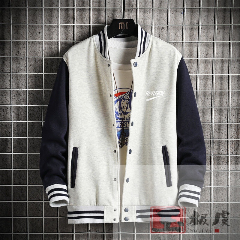 秋冬卫衣男外套休闲情侣套装青年初高中学生棒球服韩版潮流夹克男