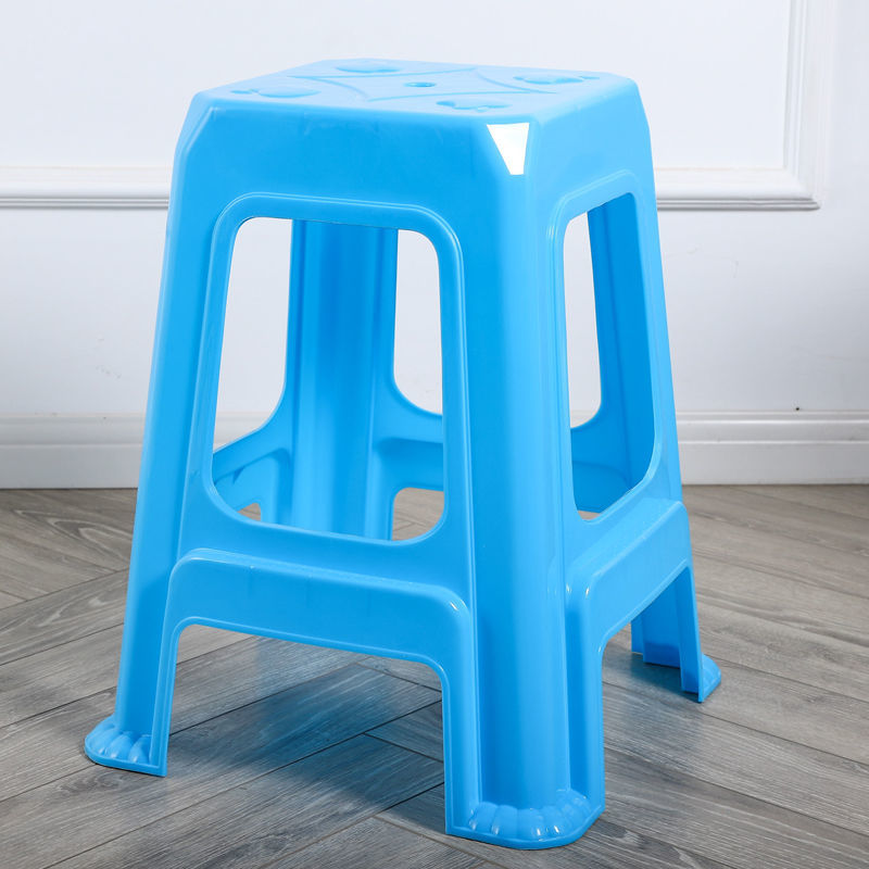 碧木恋塑料凳子加厚家用熟胶餐桌椅胶椅子方凳客厅高凳成人防滑板凳