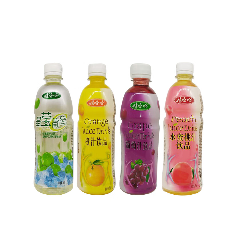 500ml15瓶娃哈哈橙汁饮料整箱饮品瓶装夏季解暑葡萄汁多口味混合混合