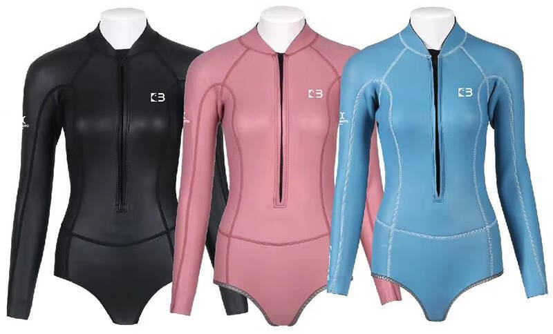 日式潜水服bestdive潜好女神23mm自由潜水湿衣比基尼潜水服炫彩分体