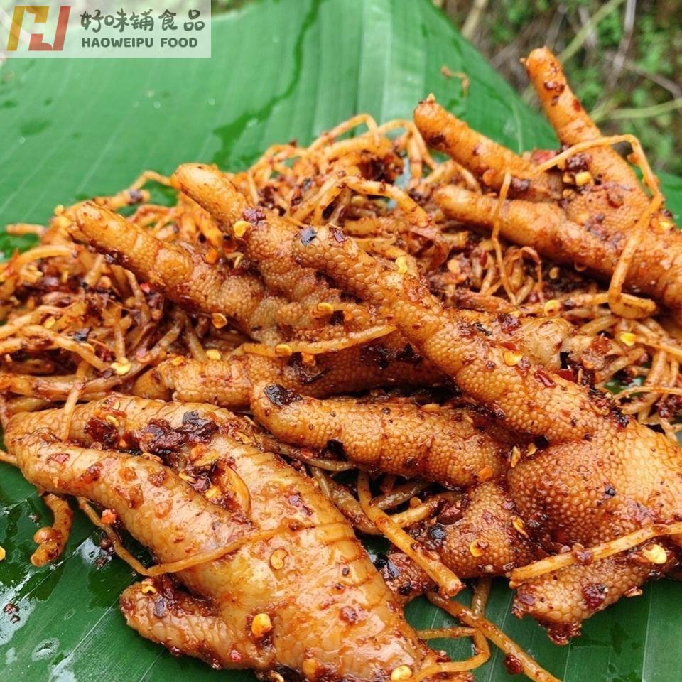 晨臻麻辣佤味鸡脚云南普洱特产美食佤味苤菜根腌鸡爪农家手工制制作