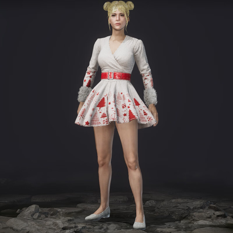 pubg绝地求生白裙皮肤cdk兑换码圣诞节年末问候套装礼包端游吃鸡 年末