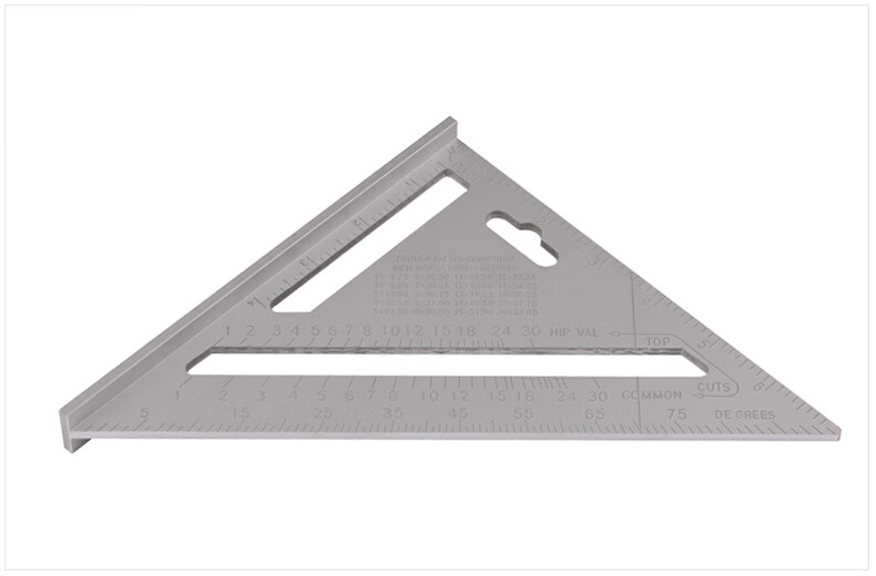 木工三角尺90度直角尺不锈钢木工钢板尺45度钢角尺直尺刻度尺三角尺7