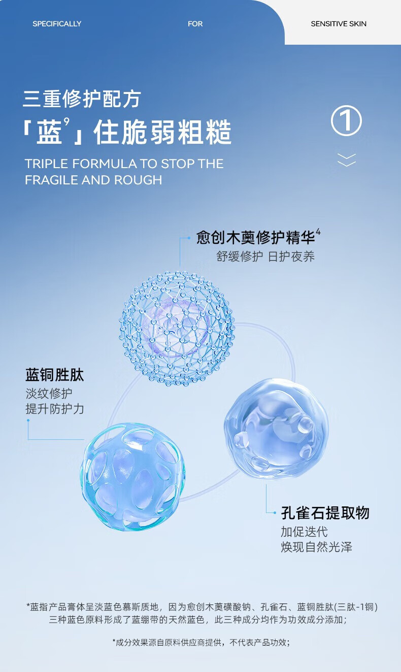 MedRepair米蓓尔蓝绷带面膜补水保湿控油涂抹式清洁泥膜女晒后舒缓华熙生物 【敏肌可用】蓝绷带面膜 110g